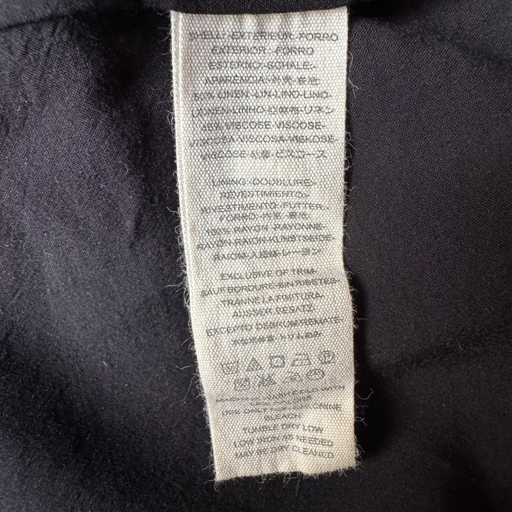 Free People Flared Sleeve Blazer Black Size Small Linen blend - Picture 10 of 15